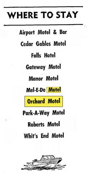 Berrys Motel (Orchard Motel, Orchard Grove Motel) - May 1970 Ad
